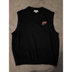 Unisex Cutter and Buck WKU Black V-neck Sweater Vest Large